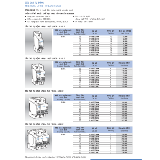 Cầu dao tự động SINO 